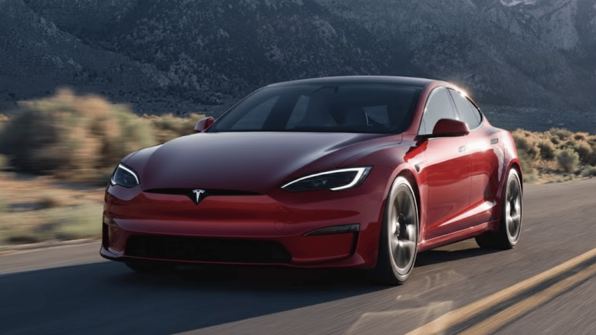 2 tesla models long range 2025 405 miles