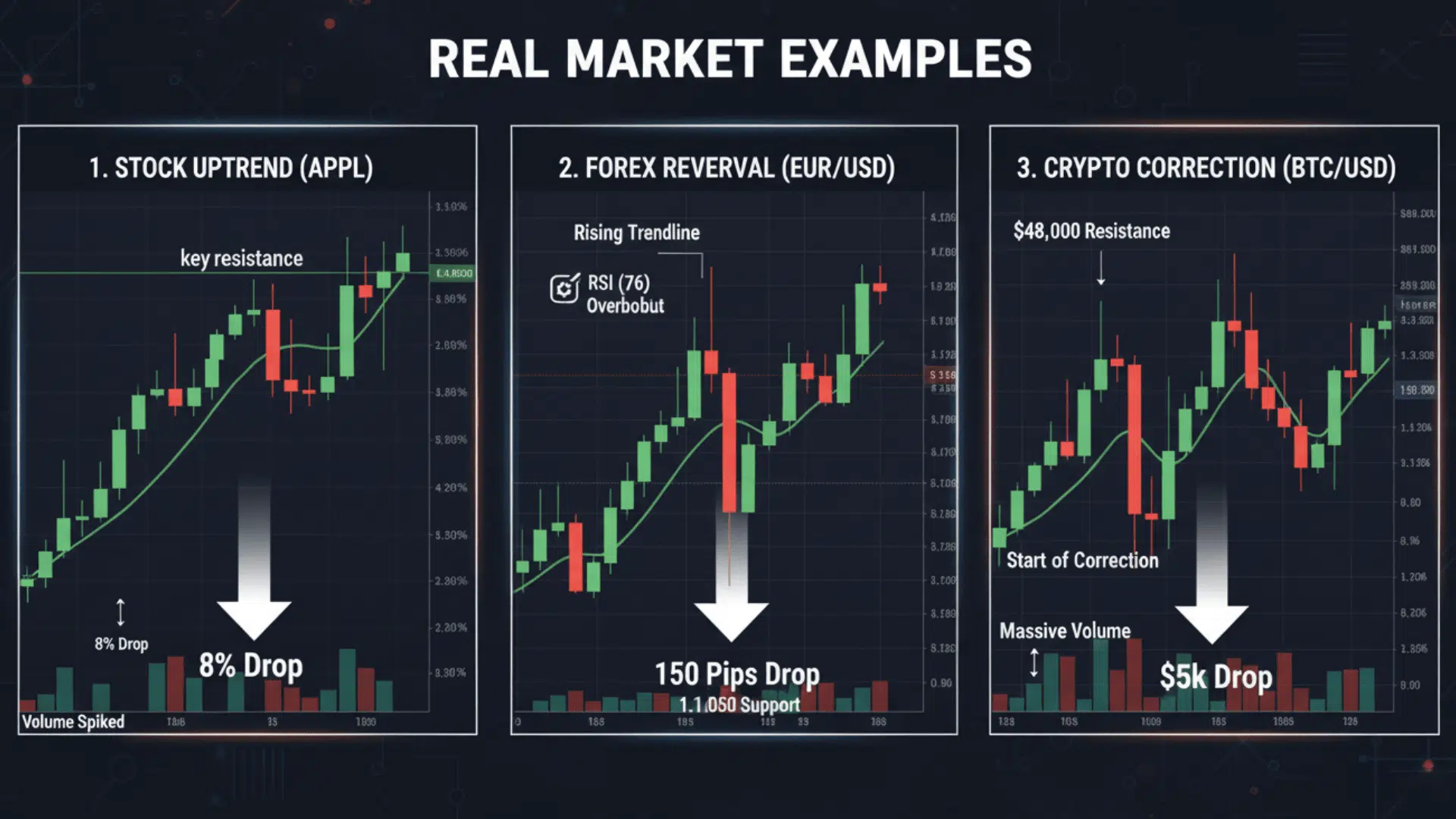 Real Market Examples of Bearish Engulfing