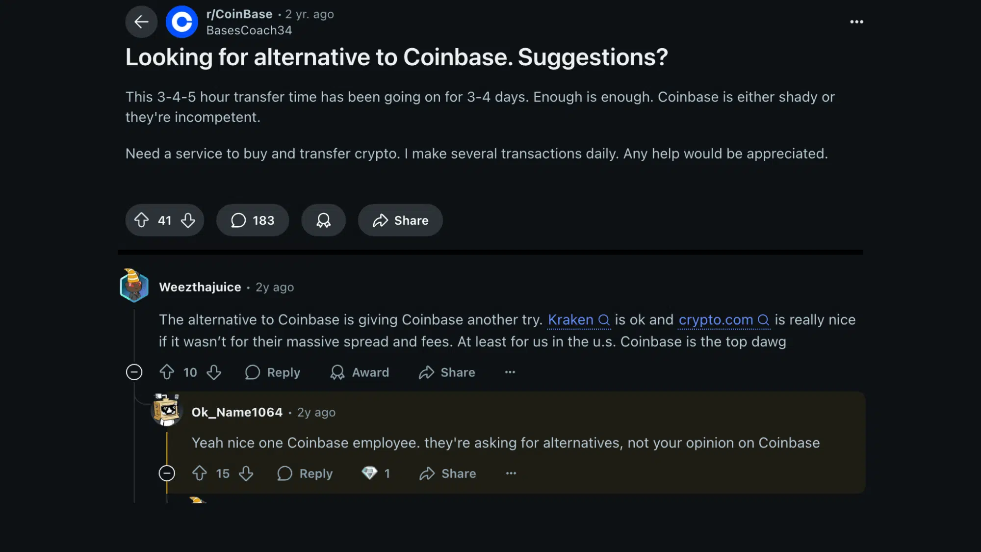 personal community experiences