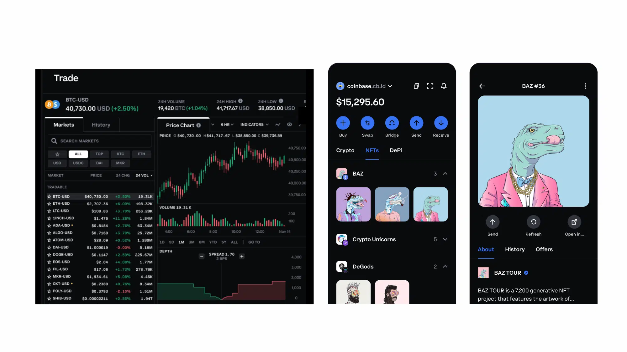 2 use cases trading vs de fi and nf ts