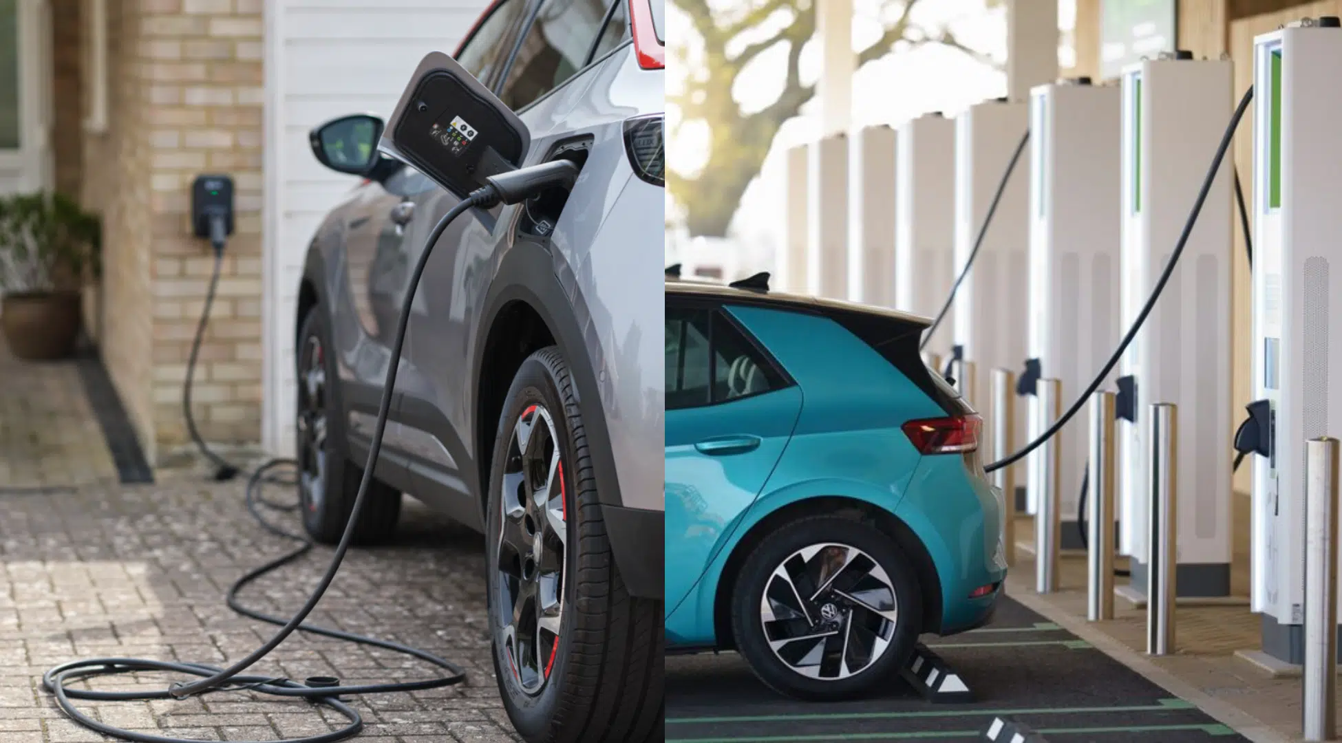 comparing home charging and public charging