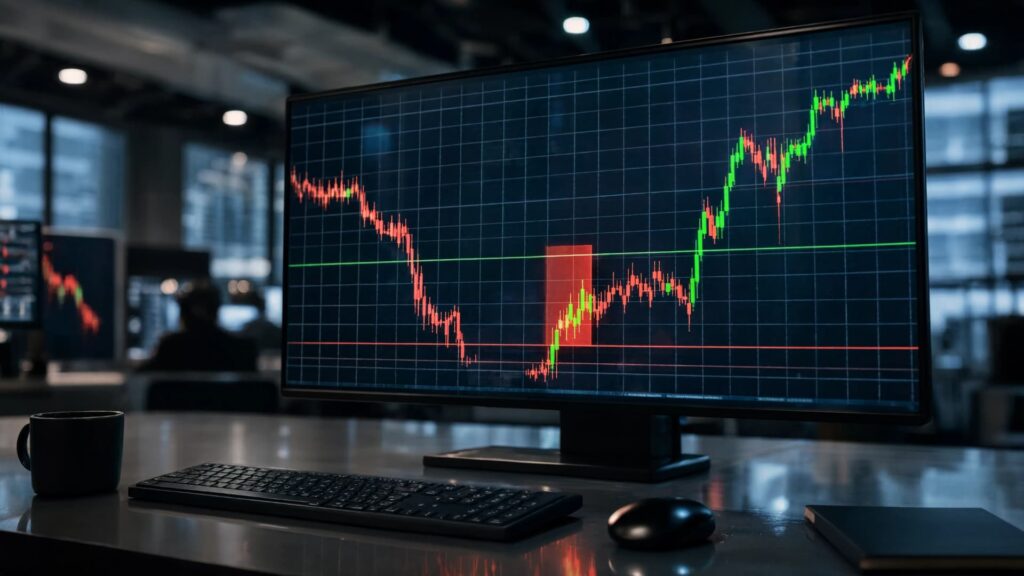 bullish engulfing candle showing strong reversal momentum as buyers take control after a sharp downtrend shift